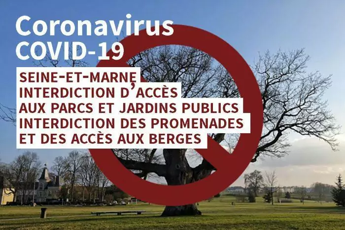 Coronavirus – Interdiction de se balader au parc du Bicheret