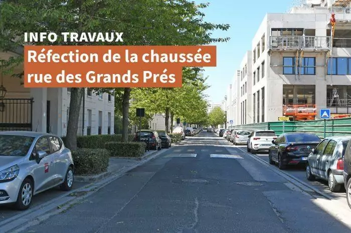Réfection de la chaussée de la rue des Grands Prés