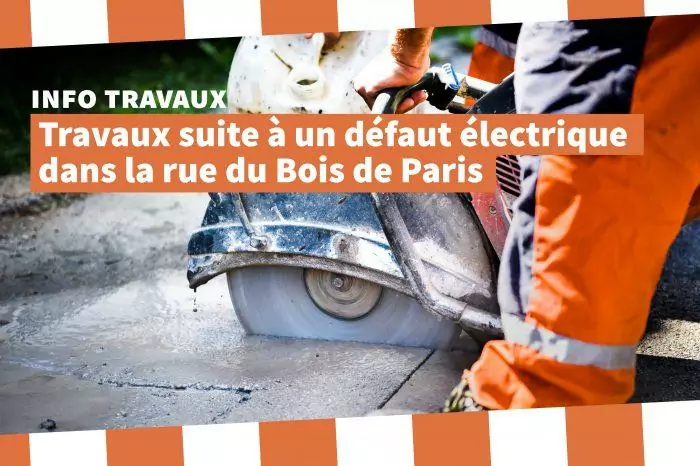 Intervention dans la rue du Bois de Paris