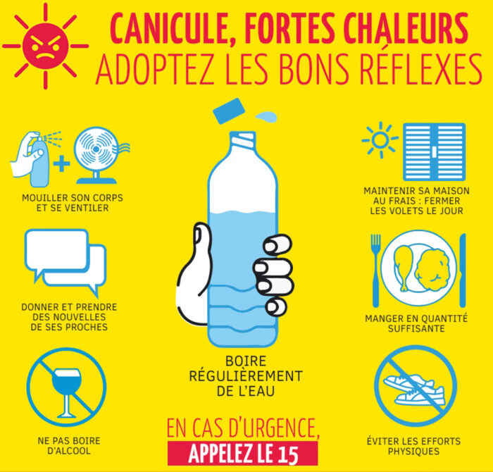 Vigilance rouge canicule levée mais gardons les bons réflexes