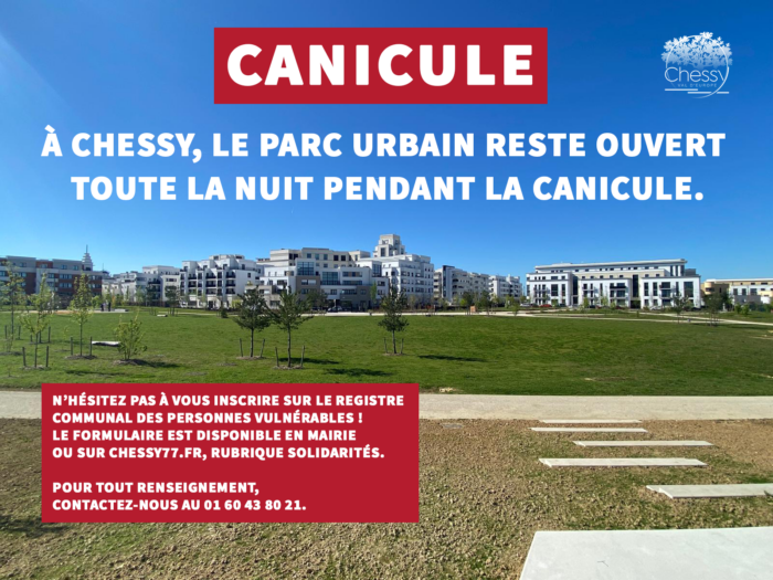 Le parc urbain ouvert 24h/24 pendant la canicule